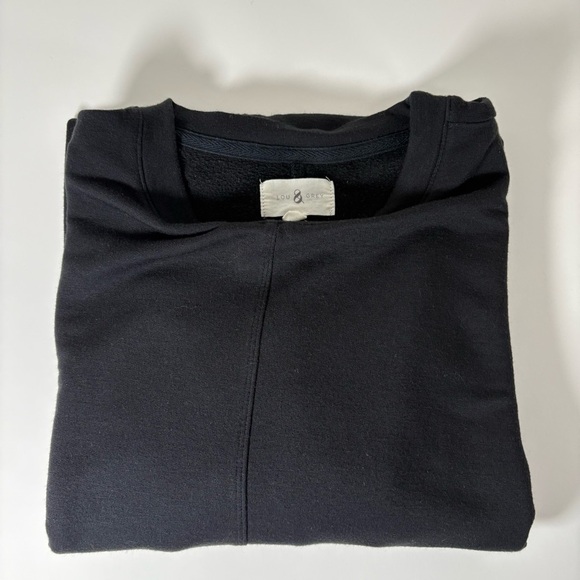 Women’s Lou & Grey Black Modern Tee Dress Petite Small SP NWOT - Picture 1 of 4